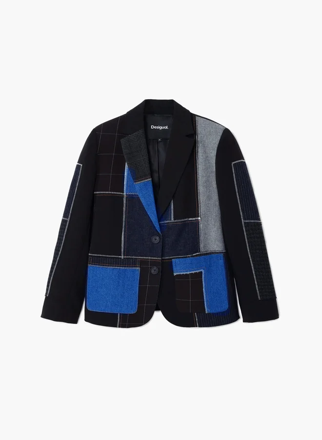 DESIGUAL Combined Patchwork Blazer