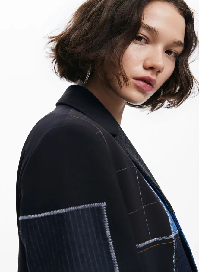 DESIGUAL Combined Patchwork Blazer