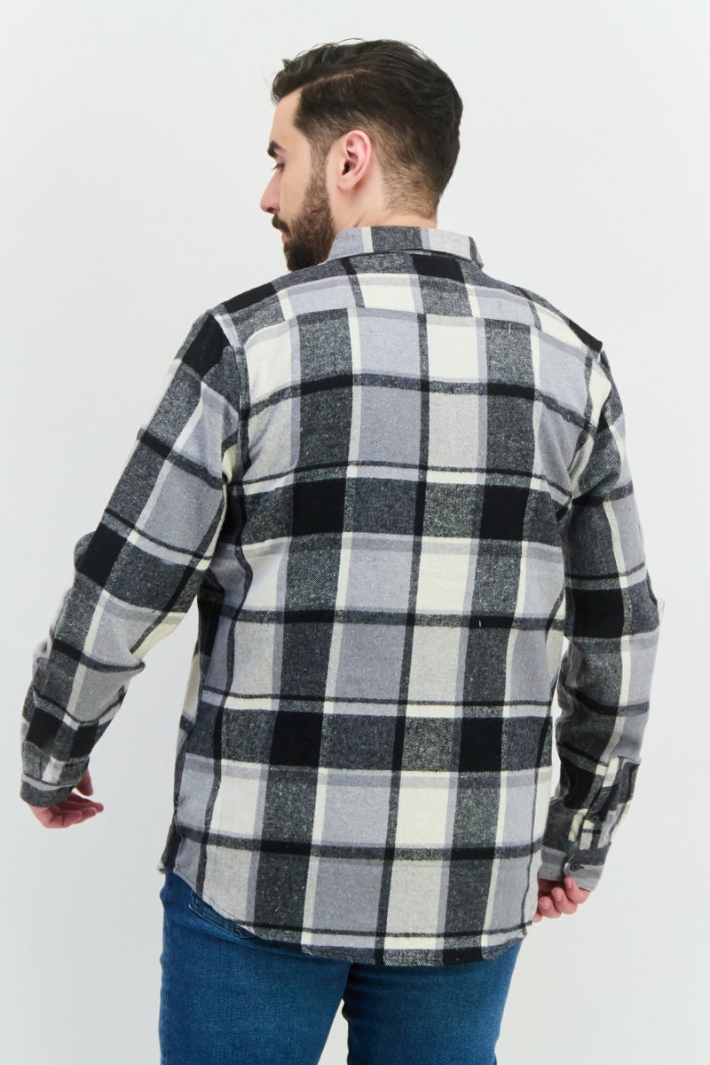 Civil Society Men Plaid Flannel Jacket Shirt, Multicolor  - Image 3