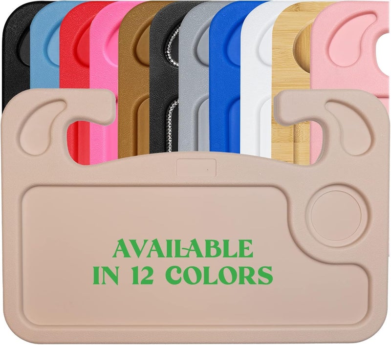 lebogner Steering Wheel Tray, Car Food Trays for Eating, Laptop, Tablet, iPad Or Notebook, Hook On Auto Steering Wheel (Steering Wheel Tray, Beige) - Image 1