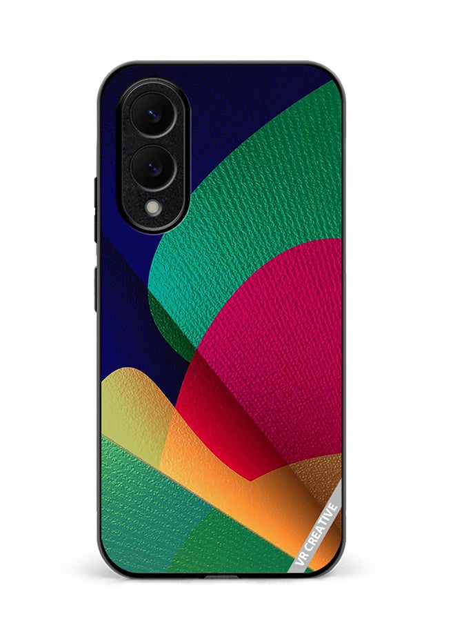 VR CREATIVE Protective Case Cover For Samsung Galaxy S25 Edge Abstract Design Multicolour