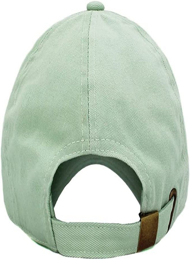 Missby® Unisex Men & Women Cotton Baseball Cap (Free Size) (Sage Green) - Image 4