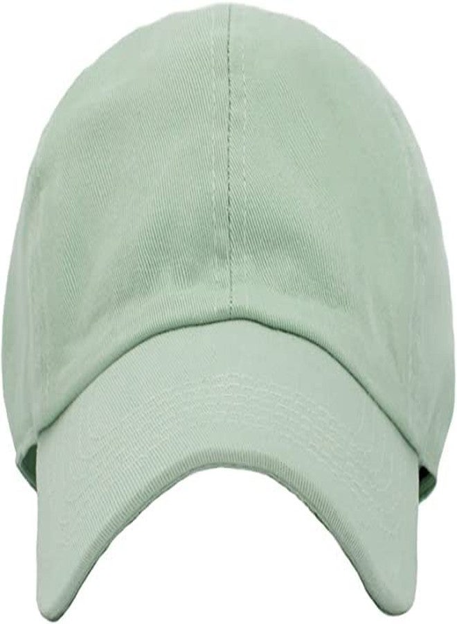 Missby® Unisex Men & Women Cotton Baseball Cap (Free Size) (Sage Green) - Image 2