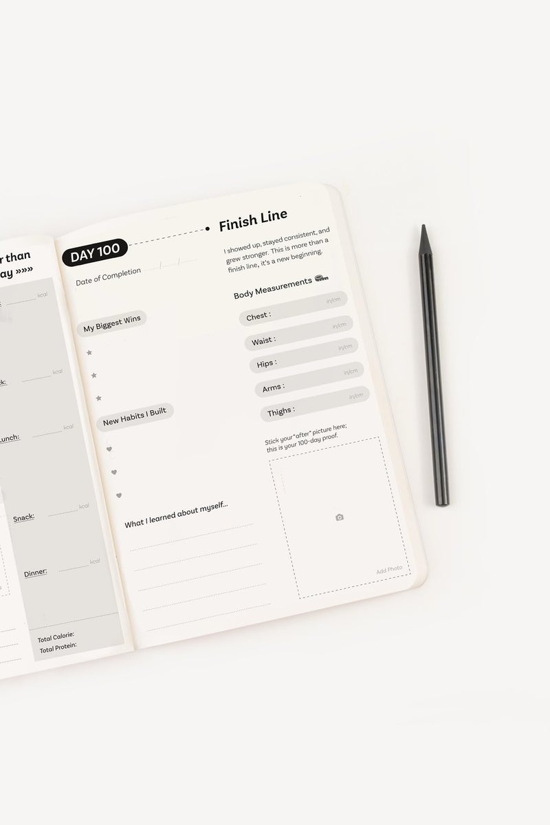 The Journal Lab 100 Days of Fitness | Fitness Journal - Image 2