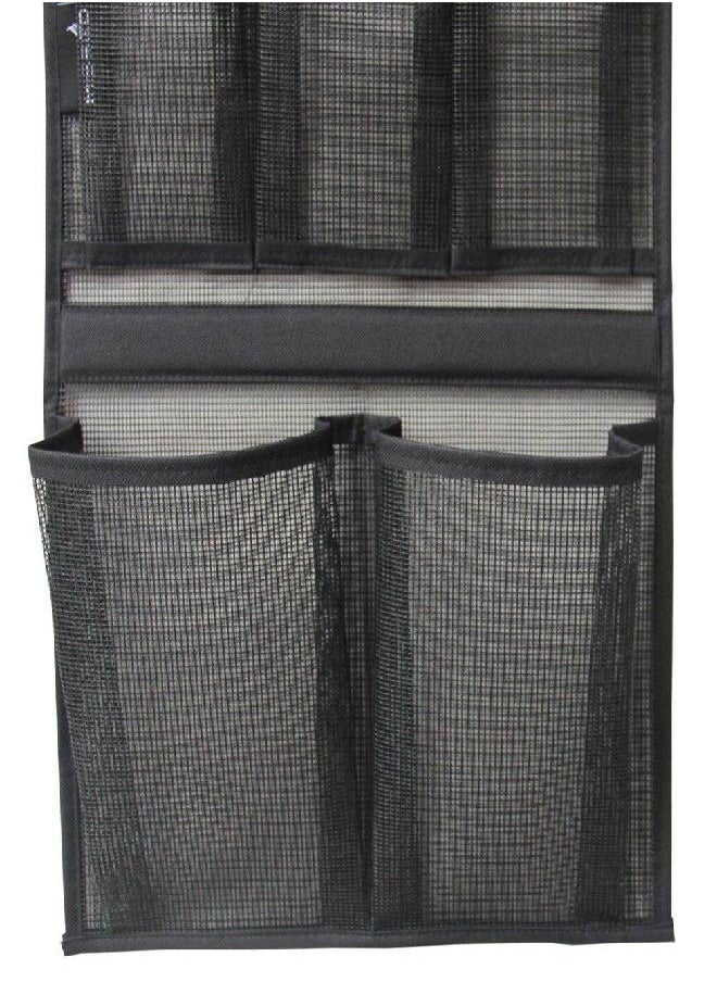 MISSLO - MISSLO Bathroom Shower Organizer Mesh Hanging Shower Caddy with Rotatable Hanger (Black) - Image 1
