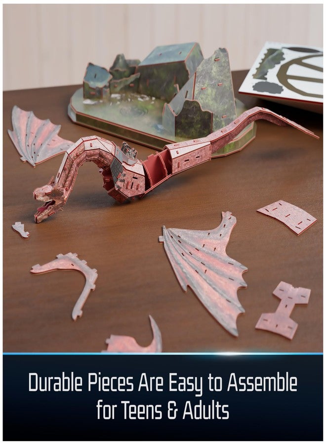 4D Build, House of the Dragon Caraxes Dragon 3D Model Kit, Game of Thrones Collectibles & Desk Décor, Adult Puzzle, Building Toys, 101 Pcs, 3D Puzzles, Gift Ideas for Ages 12 & Up - Image 4