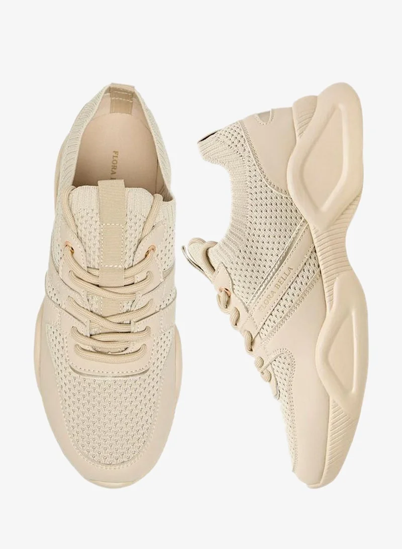 Flora Bella By Shoexpress Flora Bella Textured Lace-Up Sneakers