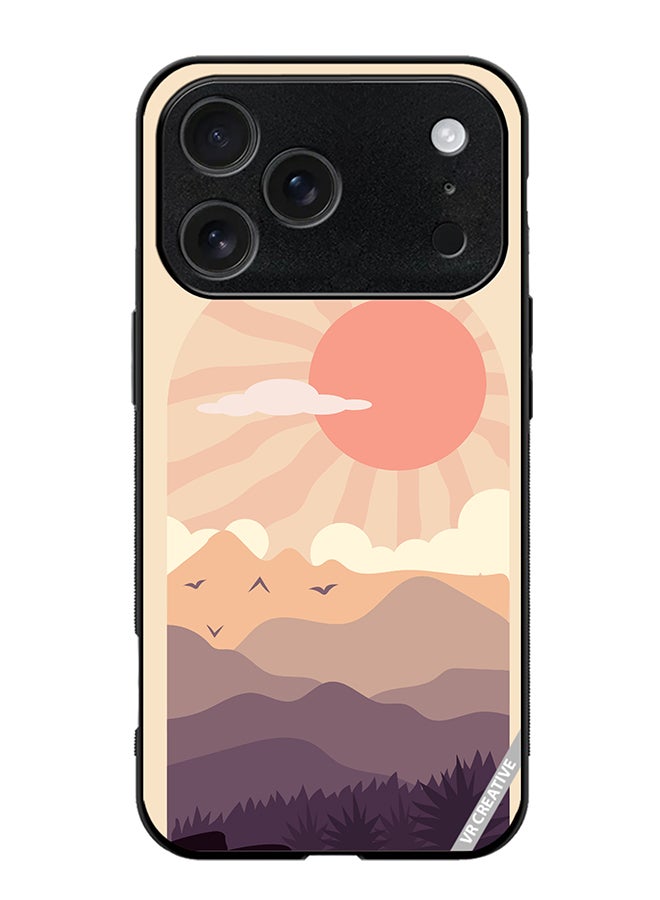 VR CREATIVE Protective Case Cover For Apple iPhone 17 Pro Max Abstract Landscape Design Multicolour