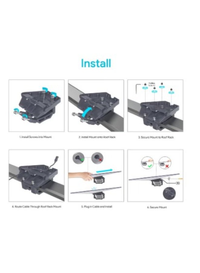 Star Link Starlink Roof Rack Mount for Standard Dish | Adjustable Car Mount Bracket | Anti-Rust Metal Holder | Secure Outdoor Vehicle Installation Kit - Image 4