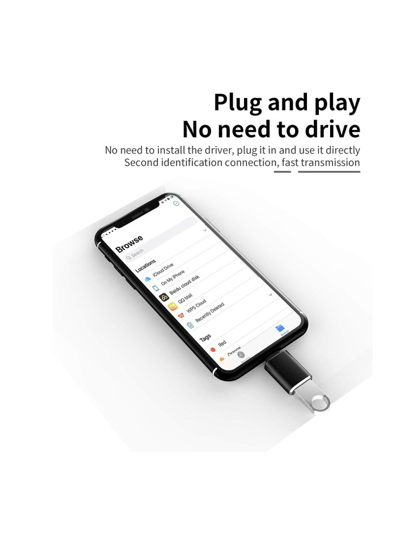 Y&D - Certified Lightning Extender Adapter, Compatible for iPhone 12 11 Xr X XS 8 7 Plus Max with iPad Air Pro Mini, Support Camera Card Reader Mouse Keyboard Hubs Piano Converter Connect U Disk - Image 1