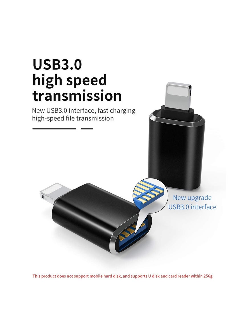 Y&D - Certified Lightning Extender Adapter, Compatible for iPhone 12 11 Xr X XS 8 7 Plus Max with iPad Air Pro Mini, Support Camera Card Reader Mouse Keyboard Hubs Piano Converter Connect U Disk - Image 1