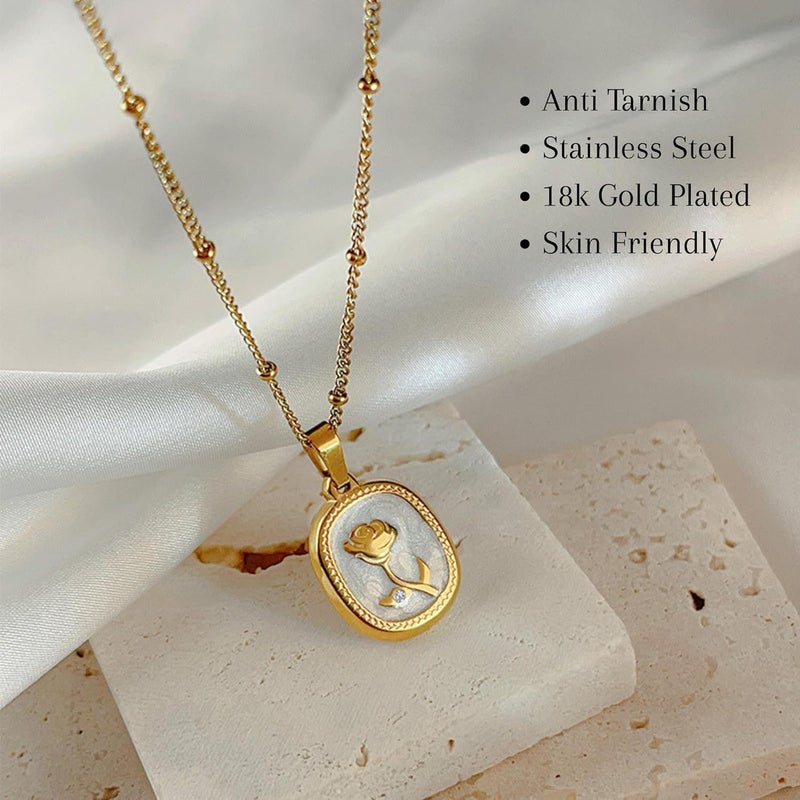 MONOZO pendant chain for women girls Love anti tarnish stainless steel Necklace stylish Neck Chain | Modern Design | Birthday Anniversary gift Valentine Accessories - Image 2