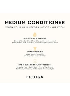 PATTERN Beauty By Tracee Ellis Ross Medium Conditioner Hydration & Slip For Curly Hair 3A4A 13 Fl Oz  - Image 3