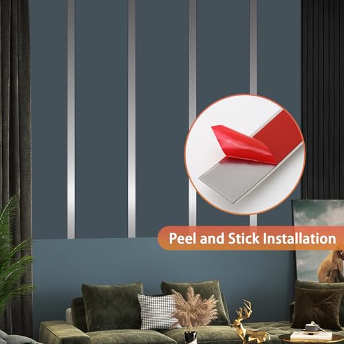 QDYMXUN Self Adhesive Backing Metal Strip for Magnets, Flexible Ferrous Memo Tapes Roll for Bulletin Boards in Studio, Office, School (Glossy Silver, 118''L x 4.72''W) - Image 5
