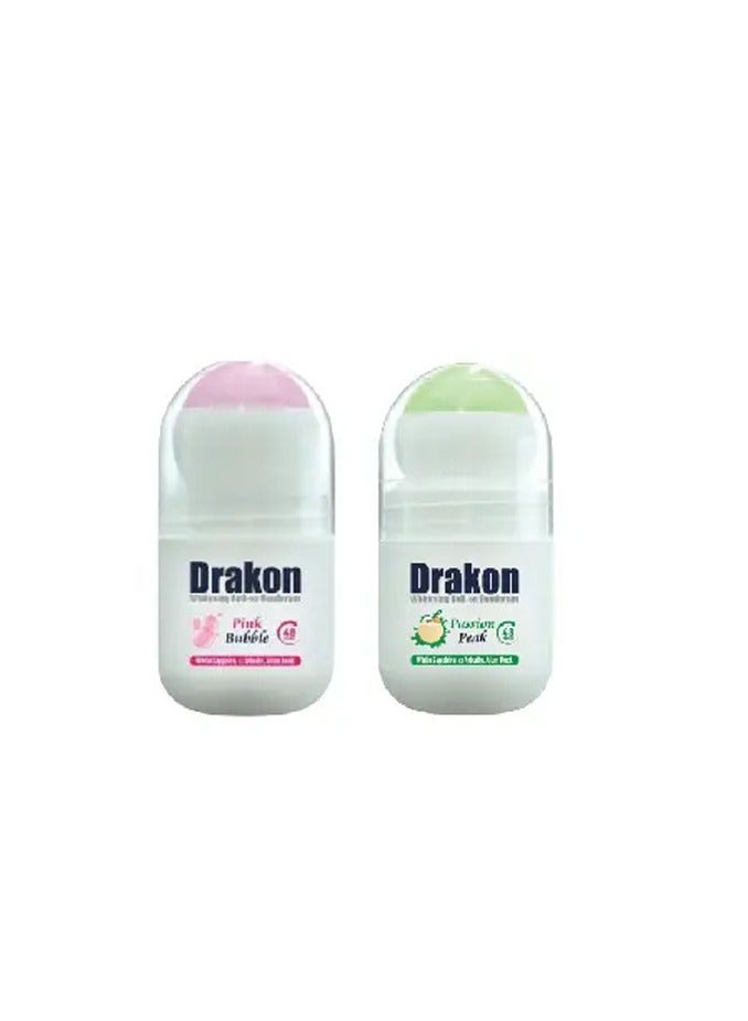 Drakon Whitening Roll-on Deodorant Passion Peak + Pink Bubble 50ml