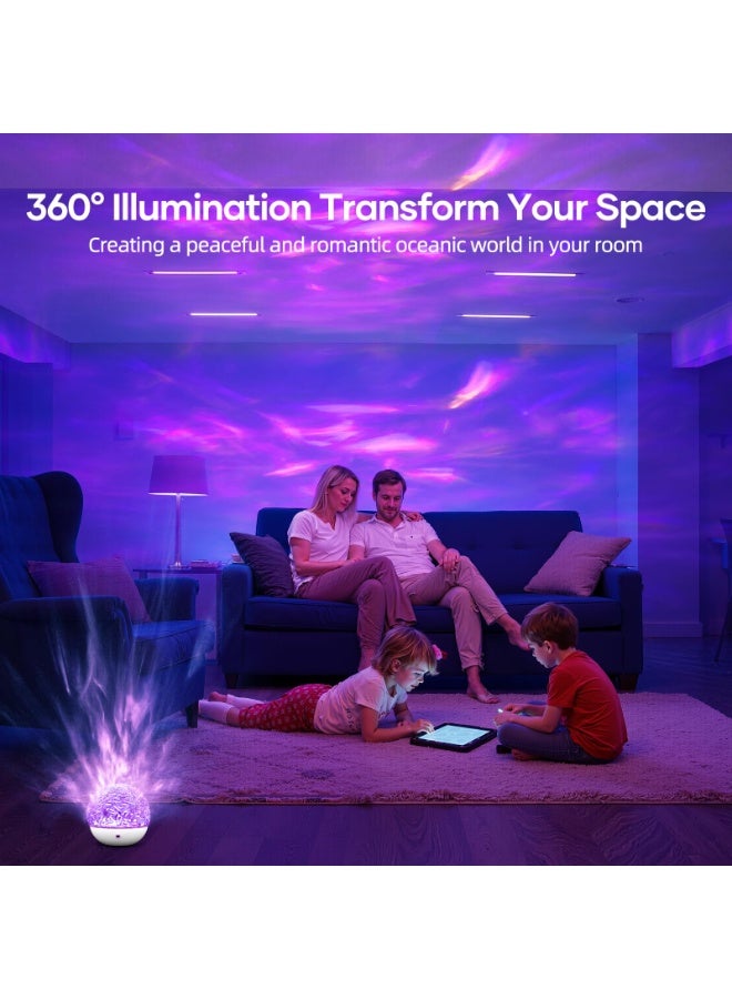NajmStyle Galaxy Projector Night Light, 16 Colors Ocean Wave Projectors, Sensory Lights Ocean Lamp with Remote Control, Star Night Light Projector for Party/Gaming Room/Bedroom - Image 2