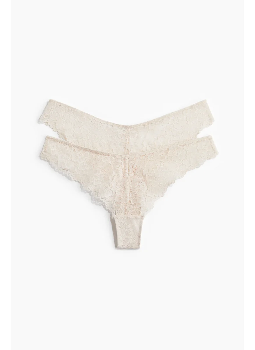 اتش اند ام 2-Pack Lace Brazilian Briefs
