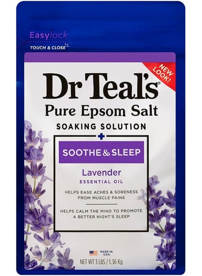 Dr Teal'S Epsom Soaking Salt Lavender Relax Sleep 1360 g - Image 1