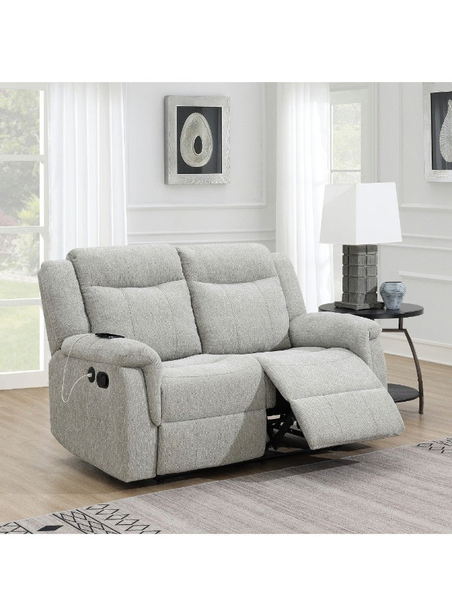 Home Box Jane 2-Seater Fabric Recliner Sofa With Usb 99 X 152 X 94  - Image 5