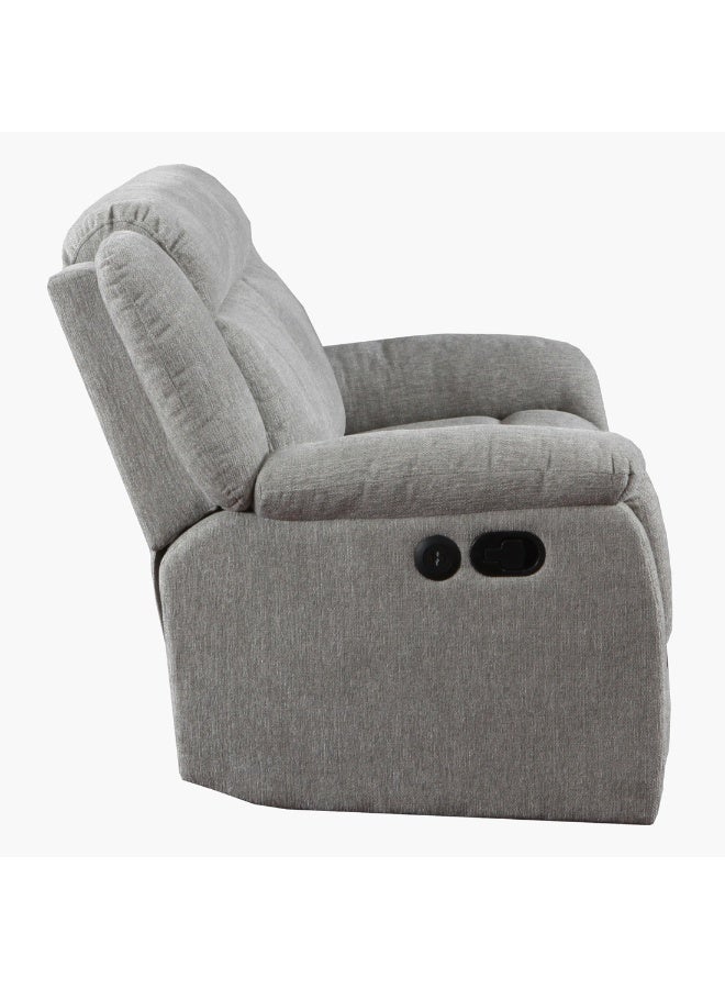Home Box Jane 2-Seater Fabric Recliner Sofa With Usb 99 X 152 X 94  - Image 2