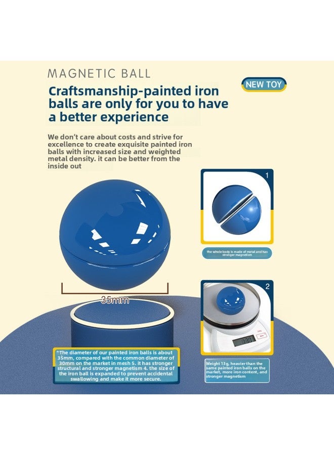 【Packaging Customization】 Children's Assembled Magnetic Large Particle Building Blocks Boys Magnetic Stick Educational Toys 6673-Color:3D Magnetic Building Blocks 20PCs Mini Storage Box - Image 5