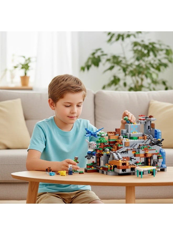 Minecraft The The Mountain Cave 3D  Building Blocks Set - Image 5