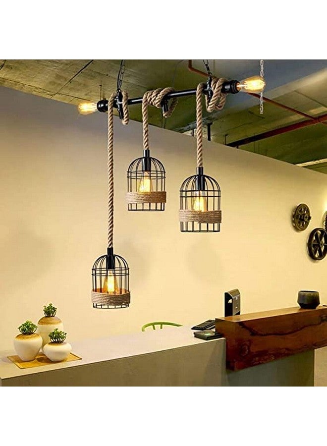 Kinis T Pinjara Vintage Jhoomar Chandelier Hanging Light to Decor Home, Living Room, Bedroom, Office, Dining, Cafe, Restaurants, Beige (Without Bulb) - Image 1