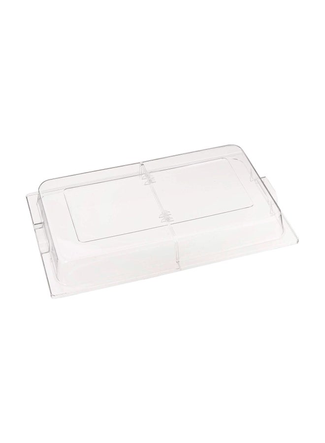 Winco Polycarbonate Dome Hinged Cover, Full Size, Medium Compact