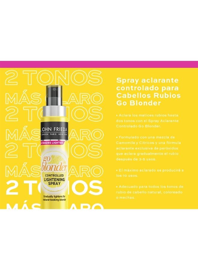John Frieda بخاخ تفتيح الشعر Go Blonder Controlled للشعر الأشقر 100 مل - Image 2