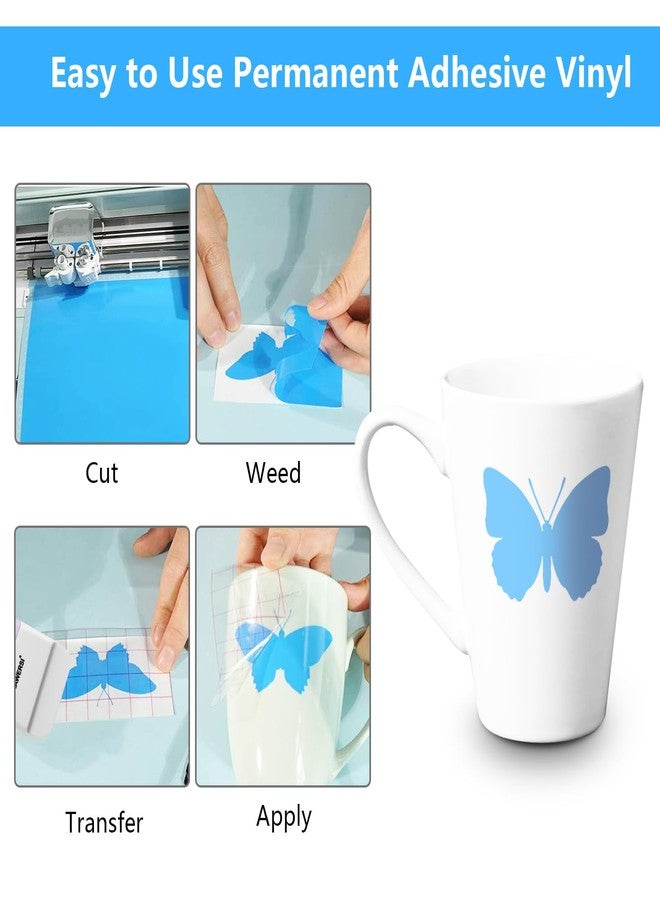 HAWERSI مجموعة ملحقات Cricut Venture المتكاملة المكونة من 62 قطعة، تتضمن هذه المجموعة ورق مقوى مقاس 24 × 12 بوصة، وفينيل حراري، وورقة استنسل، وملصق فينيل قابل للطباعة، وحصيرة قص، وأداة إزالة الزوائد. - Image 5