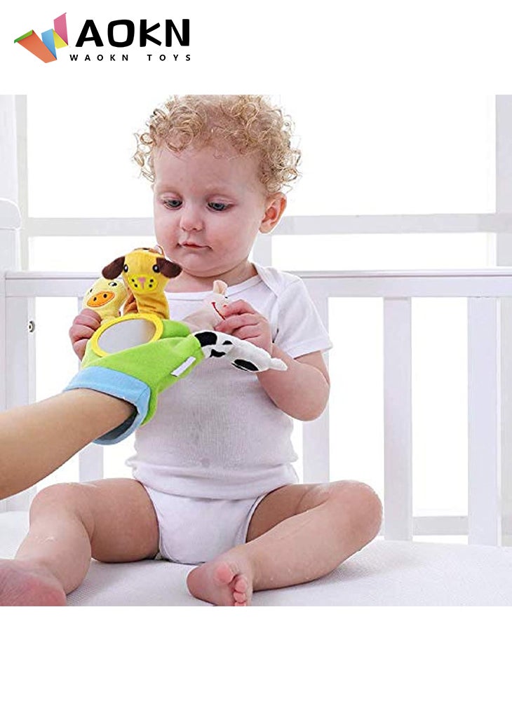 WAOKN Hand Finger Plush Puppets Glove Animal Finger Puppet for Children Early Education Toys for New Born Baby - Image 2