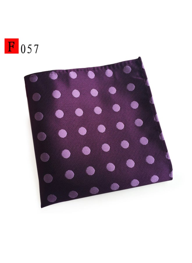 Polyester Jacquard Cashew Dot Casual Fashion Men's Pocket Scarf Small Square Scarf Handkerchief Breast Scarf
