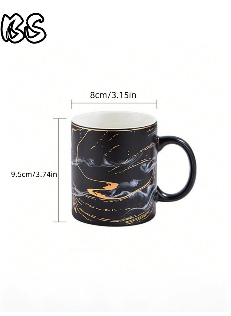 بي إس أكواب شرق أوسطية فاخرة | فناجين قهوة/شاي سيراميكية بنقوش رخامية فنية | هدايا مثالية وأدوات مائدة أنيقة، هدايا فاخرة فريدة للاستخدام المنزلي والمكتبي في الشرق الأوسط - Image 2