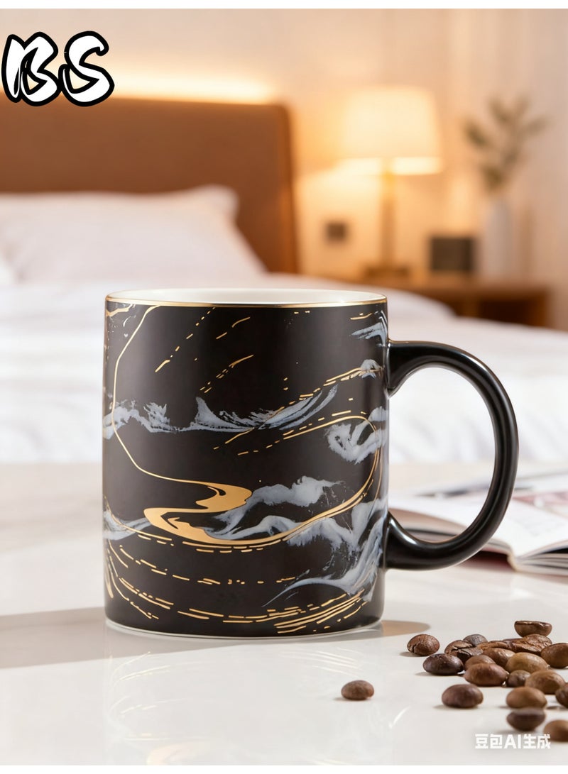 بي إس أكواب شرق أوسطية فاخرة | فناجين قهوة/شاي سيراميكية بنقوش رخامية فنية | هدايا مثالية وأدوات مائدة أنيقة، هدايا فاخرة فريدة للاستخدام المنزلي والمكتبي في الشرق الأوسط - Image 4