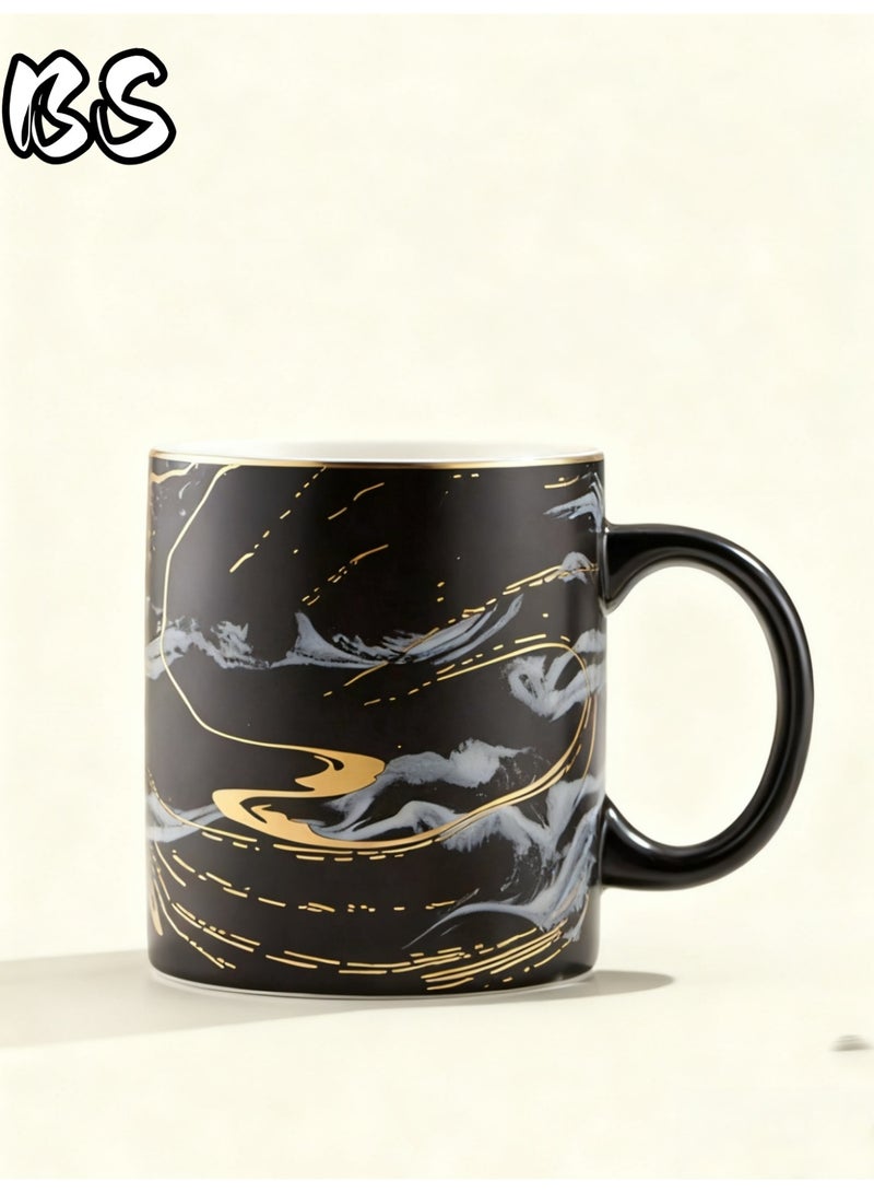 بي إس أكواب شرق أوسطية فاخرة | فناجين قهوة/شاي سيراميكية بنقوش رخامية فنية | هدايا مثالية وأدوات مائدة أنيقة، هدايا فاخرة فريدة للاستخدام المنزلي والمكتبي في الشرق الأوسط - Image 5