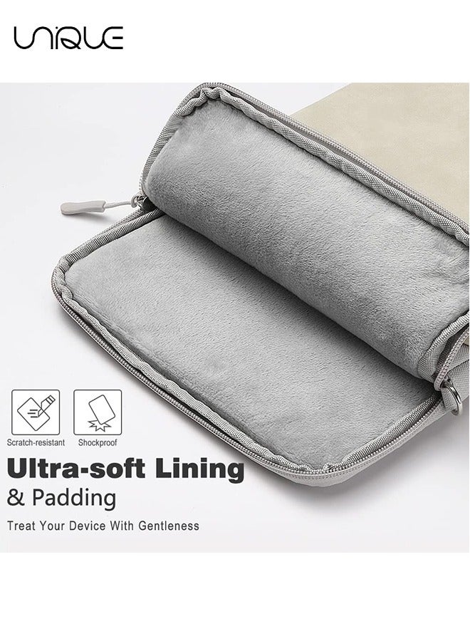 Unique Multifunctional storage bag,9-11 Inch Tablet Sleeve Bag Carrying Case for iPad Pro 11 2021-2018, Air 5/4 10.9, 10.2, Galaxy Tab A8 10.5, Tab S8 11", Surface Go 2, 1, Protective with Pocket,Dark Gray  - Image 3