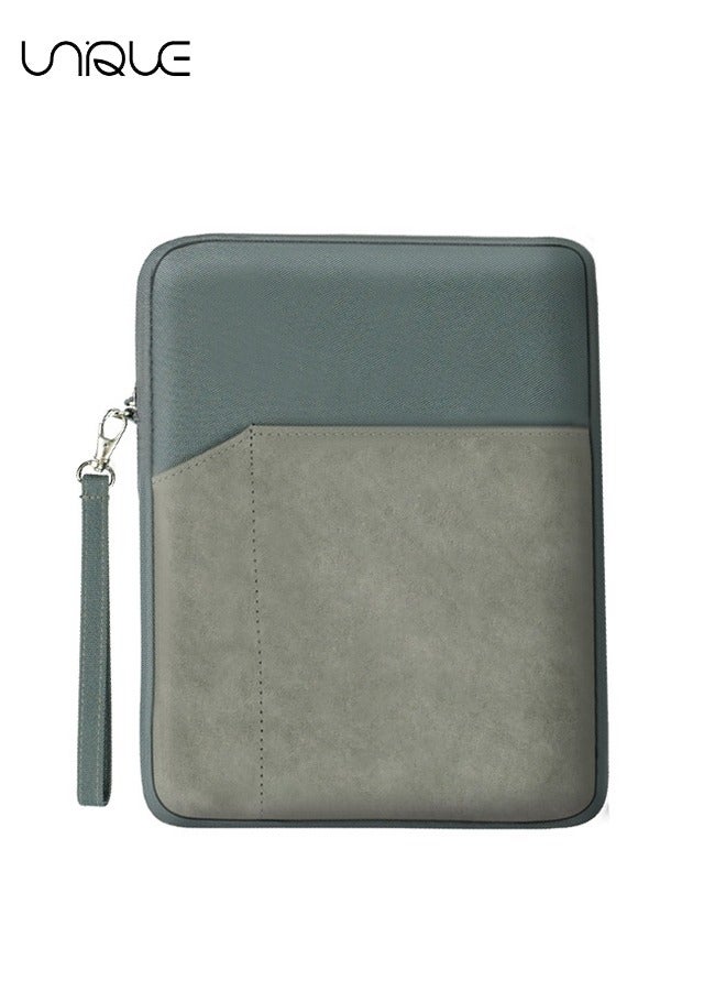Unique Multifunctional storage bag,9-11 Inch Tablet Sleeve Bag Carrying Case for iPad Pro 11 2021-2018, Air 5/4 10.9, 10.2, Galaxy Tab A8 10.5, Tab S8 11", Surface Go 2, 1, Protective with Pocket,Dark Gray  - Image 1