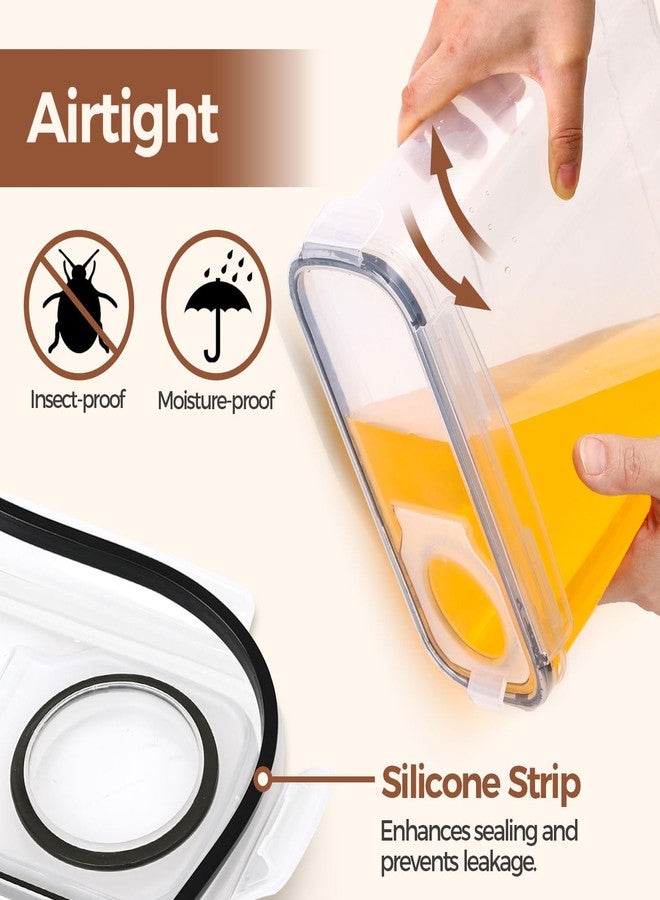 ComSaf Cereal Containers Storage Set (6L / 4L), Airtight Food Storage Containers for Pet Food Nuts,Cereal Dispenser for Kitchen Pantry Organization - Image 5