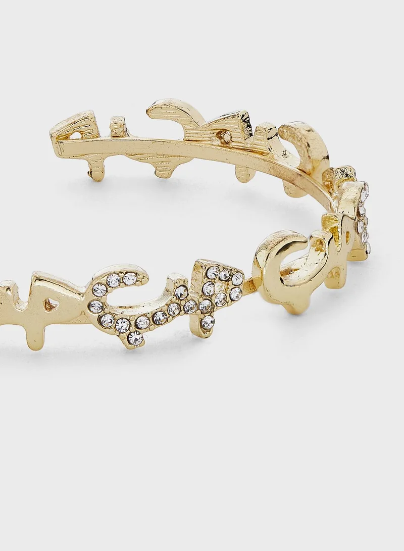 Khizana Hobb-Diamante Cuff  Bracelet