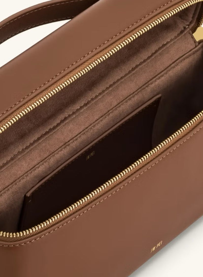 JW PEI JW PEI box bag Thea shoulder messenger bag women's new high-grade commuter portable small bag - Image 4
