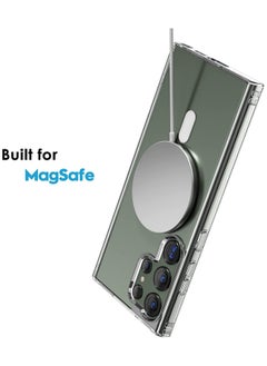 YoYoTech Samsung S23 Ultra Magsafe Case 2023 Slim Thin Magnetic Cover Anti Yellowing Anti Scratch Hard Back Crystal Clear  - Image 5