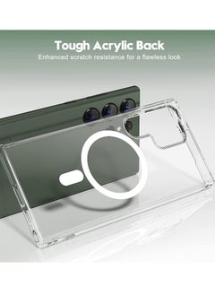 YoYoTech Samsung S23 Ultra Magsafe Case 2023 Slim Thin Magnetic Cover Anti Yellowing Anti Scratch Hard Back Crystal Clear  - Image 3