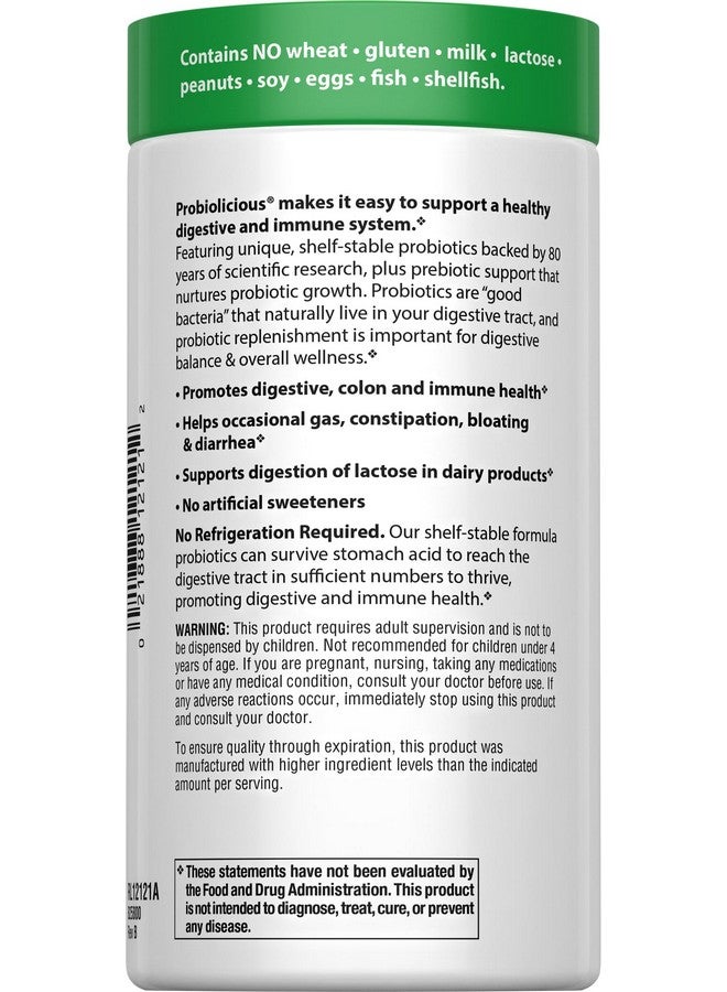 Rainbow Light Rainbow Light Probiolicious Gummies, Probiotic and Prebiotic Supplement Provides Gastrointestinal and Immune Support, With Bacillus Coagulans, Inulin and Fructooligosaccharides, Berry Flavor, 50 Count - Image 2