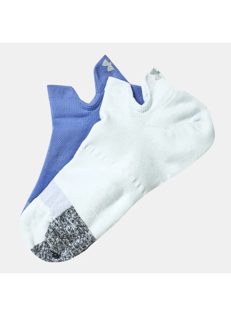 اندر ارمور Women's UA Breathe No-Show Tab Socks (2-Pack)