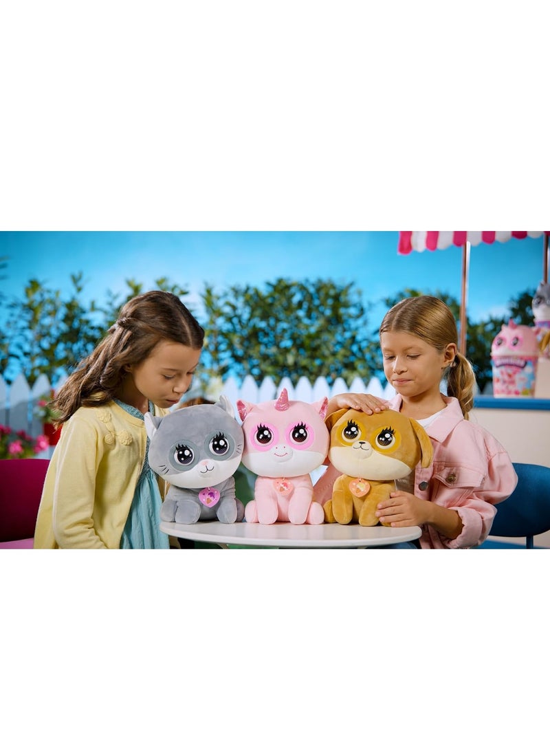 Silverlit Winksies Interactive Soft Toy - Cookie Panda with Blinking Eyes & Sound Effects – Cuddly Plush Toy for Kids 3+ – Ice Cream Cone  - Image 3