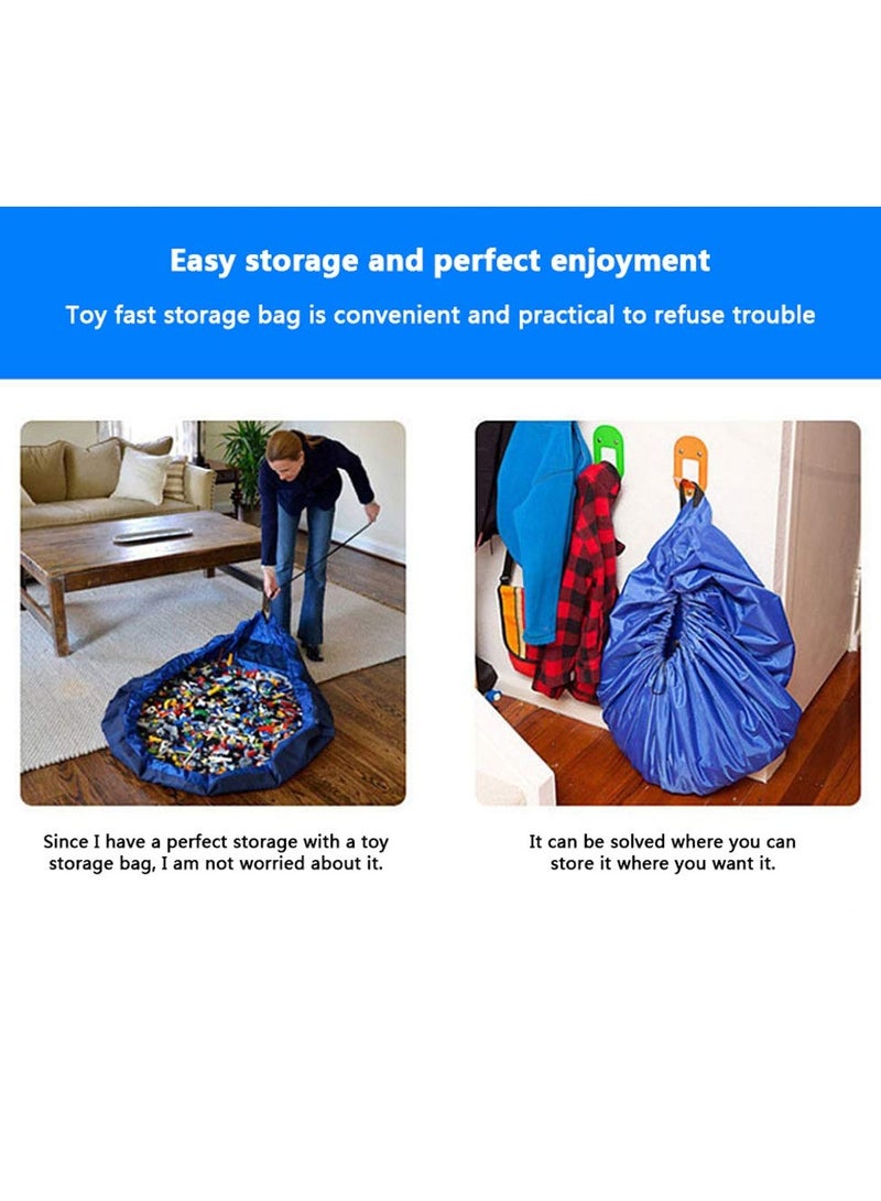 Cool Baby Portable Kids Toy Storage Bag And Play Mat Toys Organizer Drawstring Pouch Fashion Practical Storage Bags - Image 3