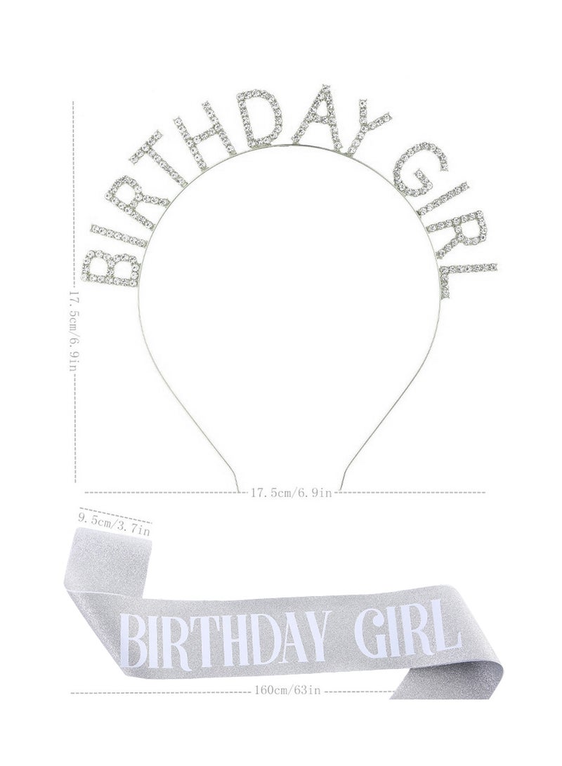 Girl Birthday Sash And Rhinestone Tiara Set - Image 3