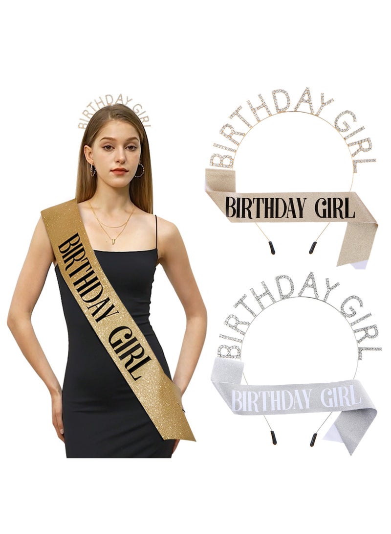 Girl Birthday Sash And Rhinestone Tiara Set - Image 5