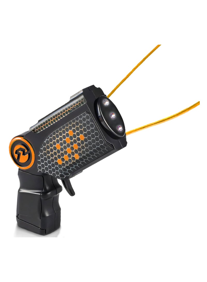 SYOSI Rope Launcher Toy, Glow in The Dark Rope Launcher Toy, Interactive String Loop Shooter for Kids, Floating Toy with LED Lights, Fun for Boys and Girls - Image 1