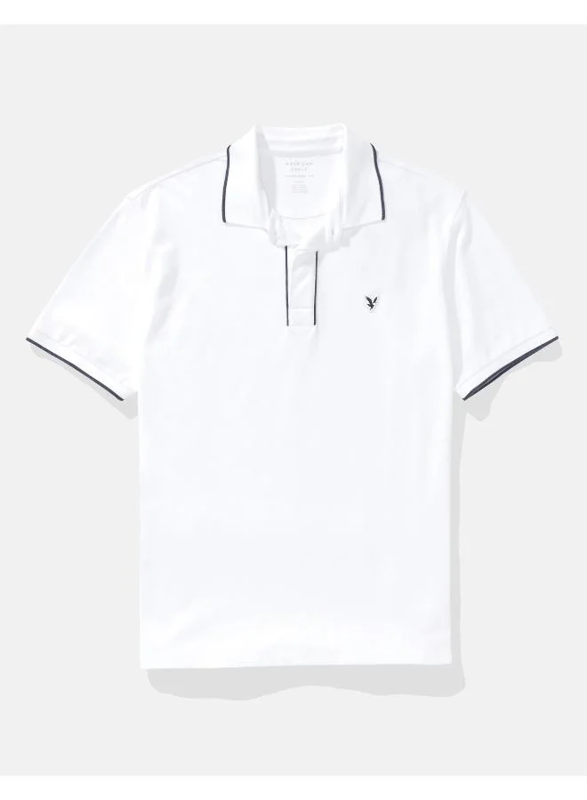 American Eagle Novelty Tipped Polo